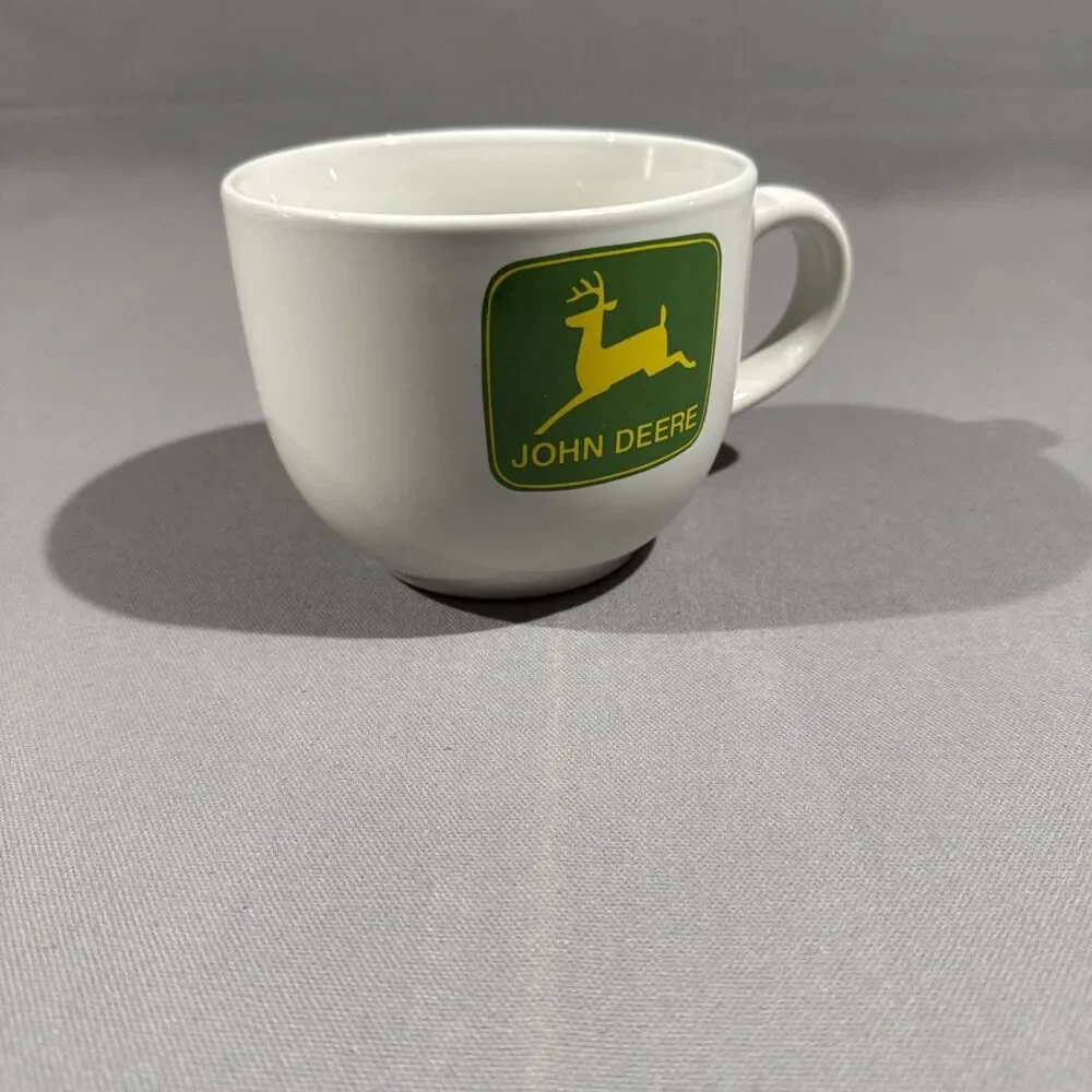 John Deere 28oz Coffee Mug Soup Bowl RARE MISPRINT LOGO Made By Gibson